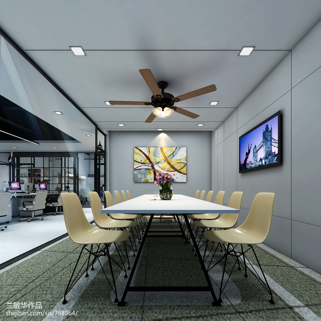 AIX英伦下午茶--办公室室内装饰设计